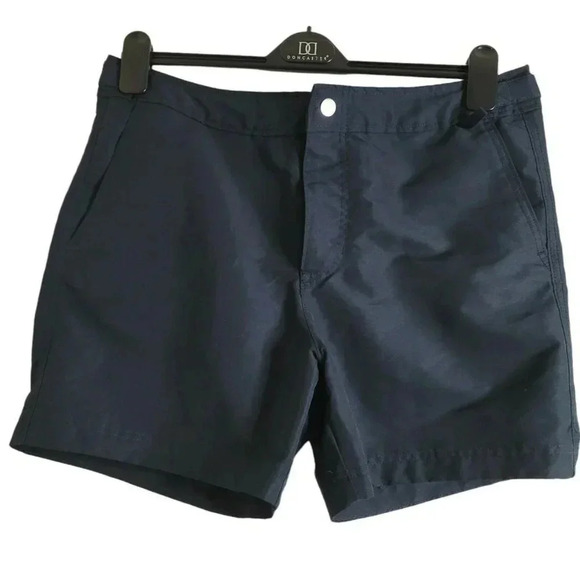 Abercrombie & Fitch size XL Navy Low Rise Short  Pants  Women’s adjustable - Picture 1 of 9